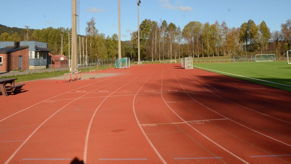 Alle idrettsanlegg utendørs