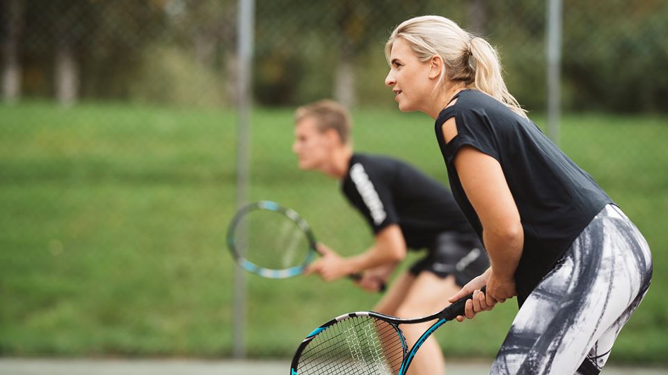 Tennisspillere i aksjon
