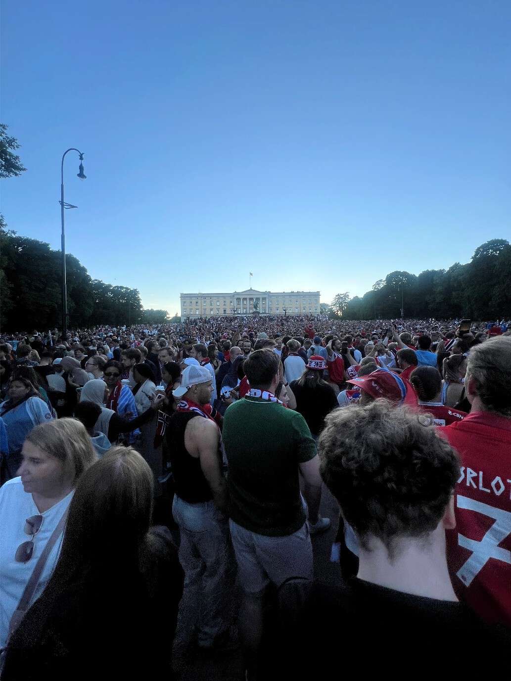 Celebration at Karl Johan