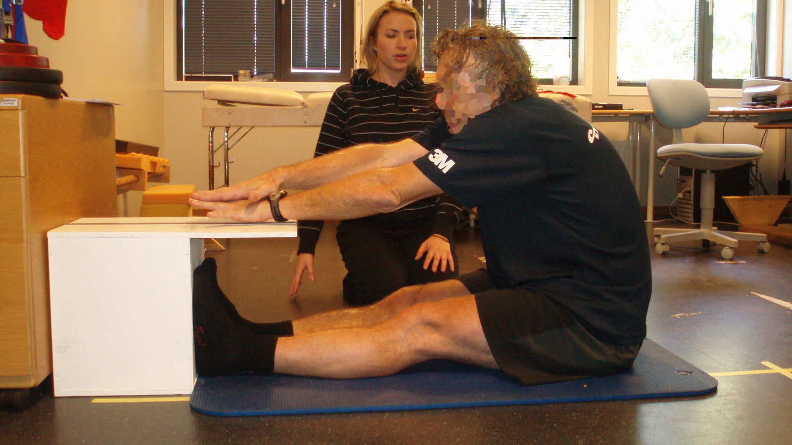 Man stretching