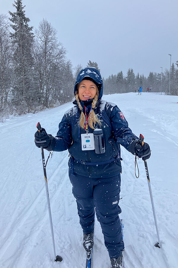 Kristine på langrenn