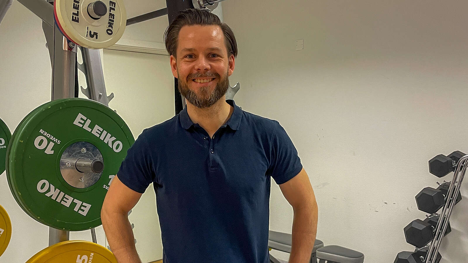 Tor Helge i styrkerommet