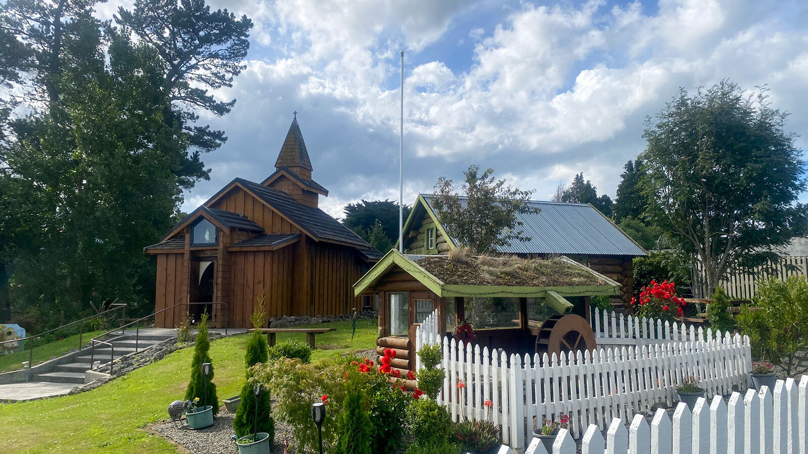 stavkirke og norske hus