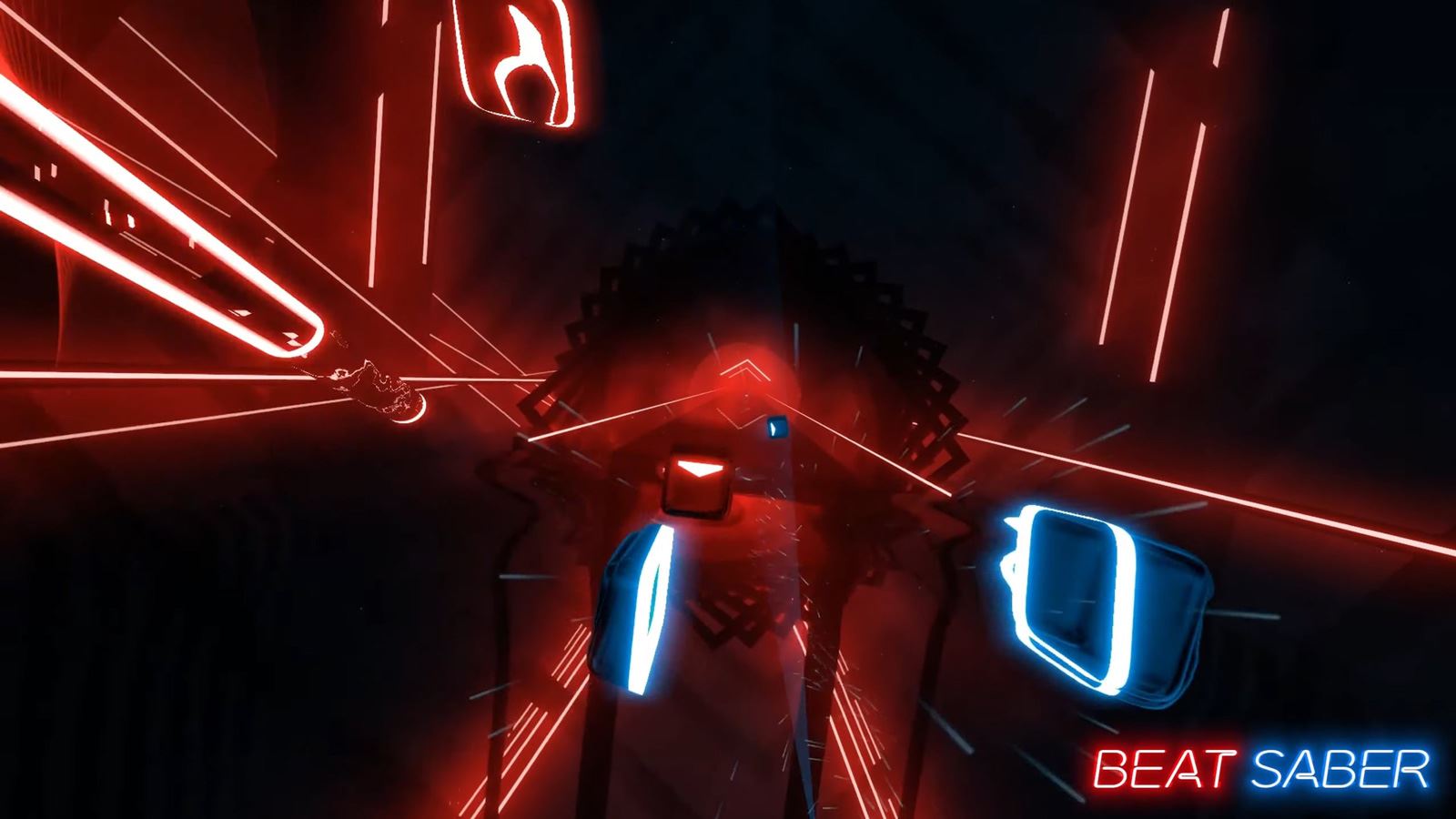Skjermdump fra Beat Saber-trailer